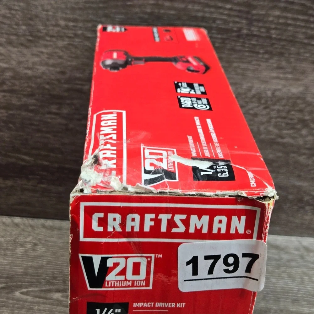 CRAFTSMAN CMCF800C1 V20 20V MAX Lithium-Ion 1/4-Inch Cordless Impact Driver Only
